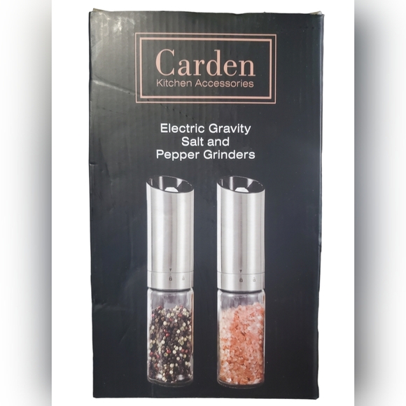 Electric Salt and Pepper Adjustable Grinder Set Battery Powered Seasoning Tools - Picture 1 of 9